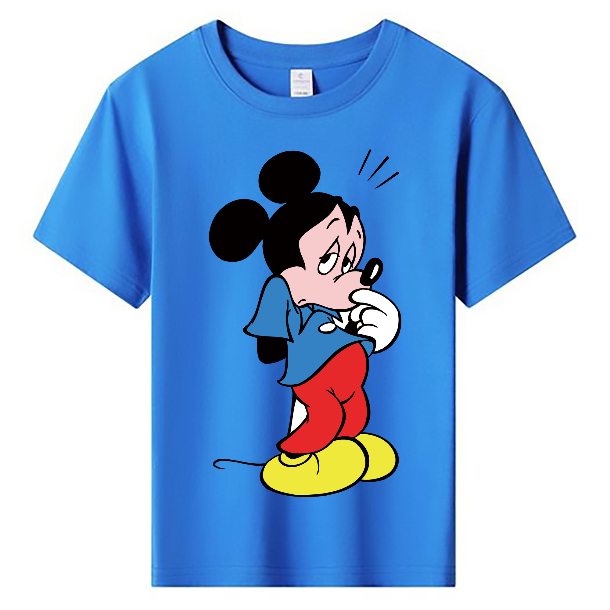 ミッキーマウス Mickey Mouse 綿100％キッズTシャツ（フロントプリント）